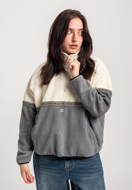 TITUS Jalma Übergangsjacke offwhite-greyblue – Rückenansicht