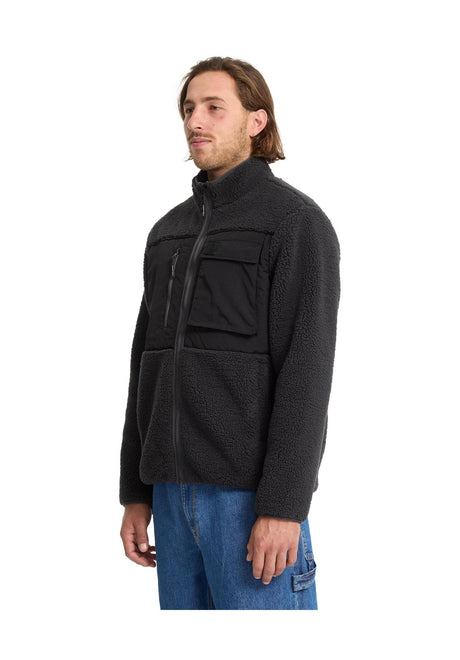 Volcom Storm Stone Übergangsjacke asphaltblack – Rückenansicht