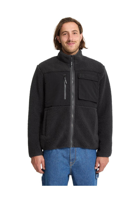 Volcom Storm Stone Übergangsjacke asphaltblack – Vorderansicht