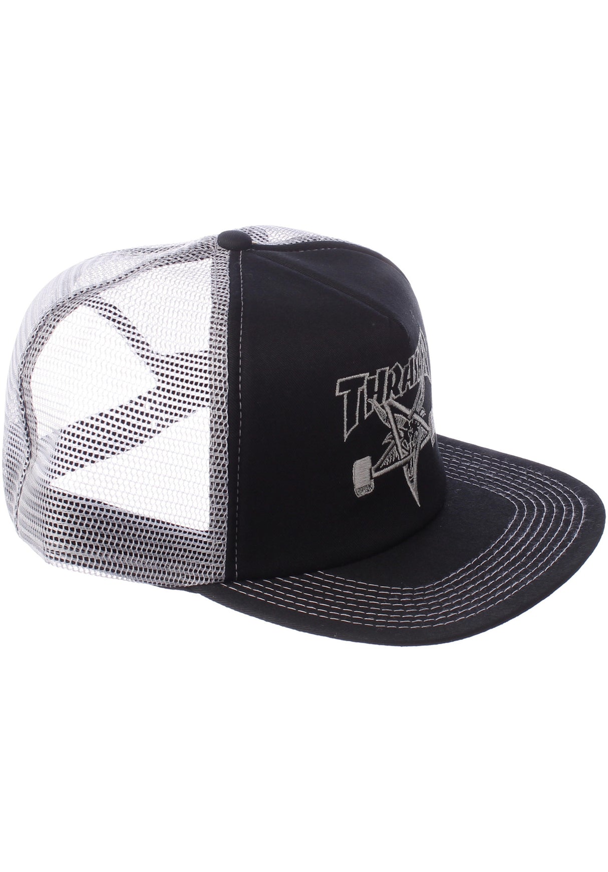 Skate Goat Embroided Mesh black-grey Closeup2