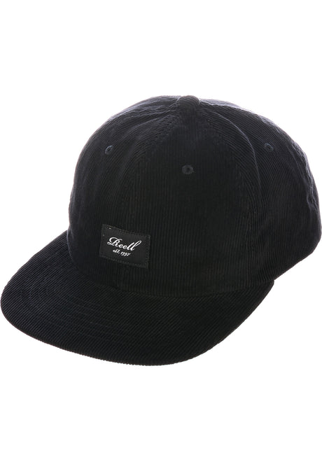 Reell Flat 6 Panel Cap black-cord – Vorderansicht
