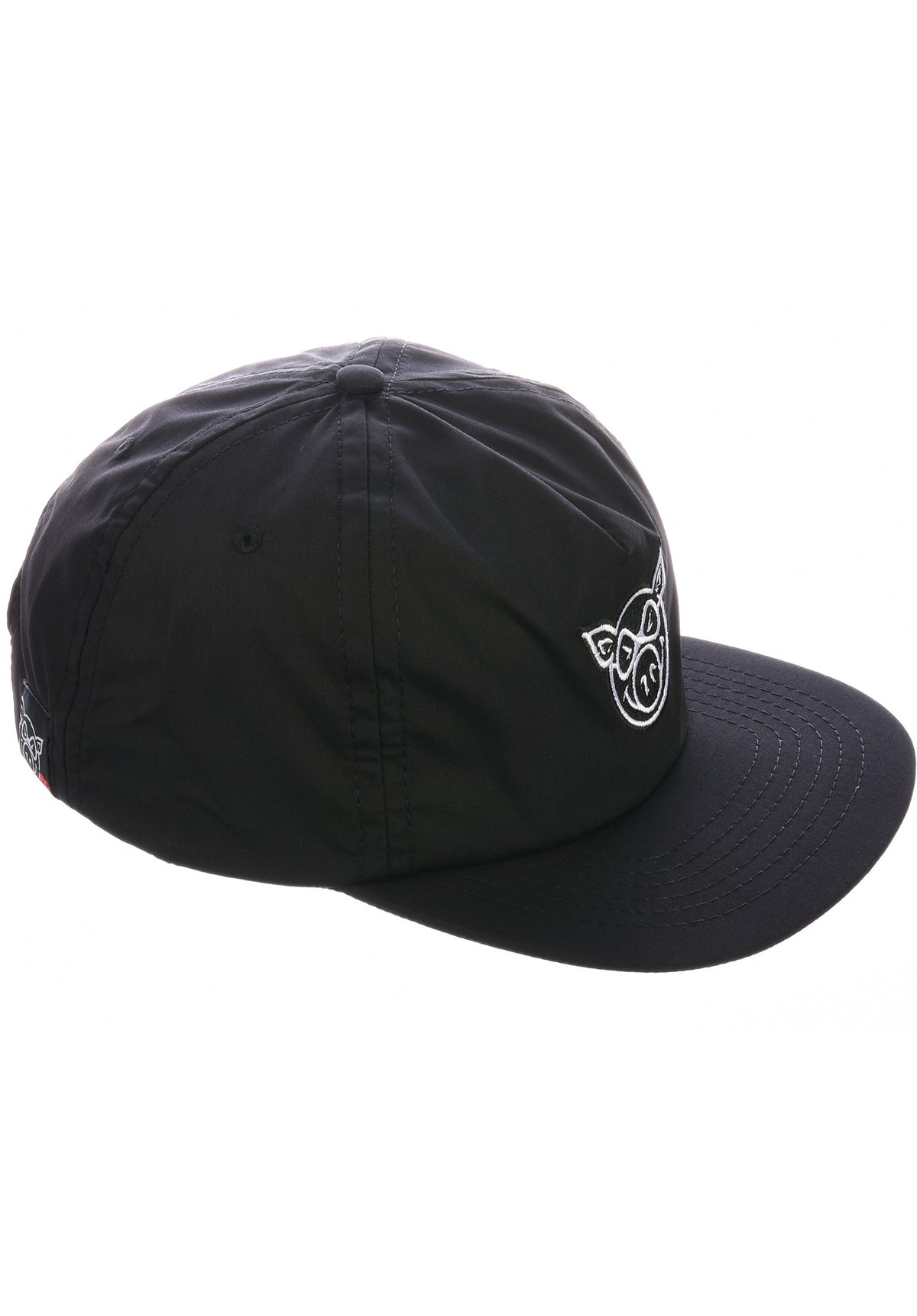 Pig Head Unstructured Cap black – Detailansicht 2