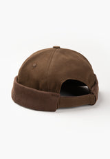 Docker Cap brown Rueckenansicht