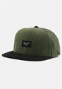 Pitchout Cap mossgreen-black-cord Vorderansicht