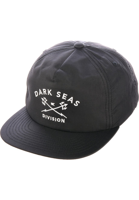 Dark Seas Tridents Nylon Unstructured Cap black – Vorderansicht