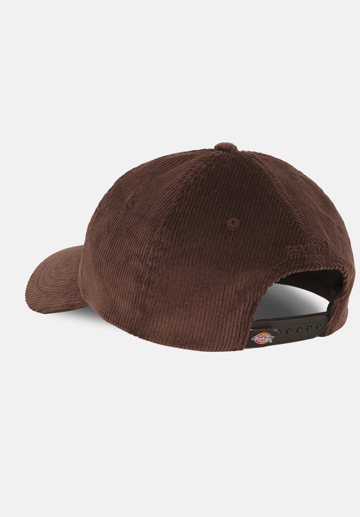 Dickies Hardwick Cord Cap chocolatebrown – Rückenansicht