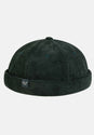 Docker Cap darkgreen-cord Vorderansicht