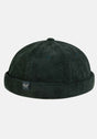 Docker Cap darkgreen-cord Vorderansicht