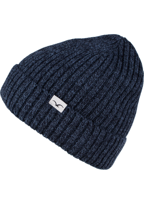 Cleptomanicx Hafen BiColor Mütze darknavy – Vorderansicht