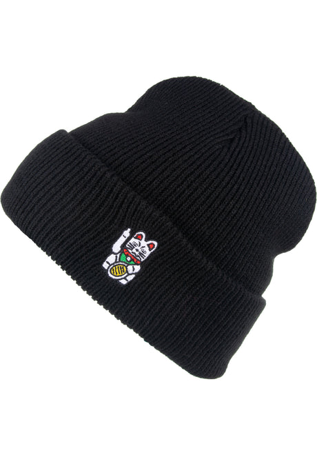 iriedaily Bye Bye Cat Mütze black – Vorderansicht