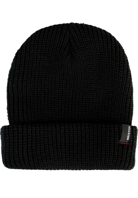 Brixton Heist Chunky Mütze black – Vorderansicht