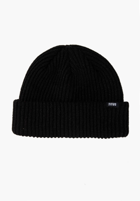TITUS Däkl Mütze black-black – Vorderansicht