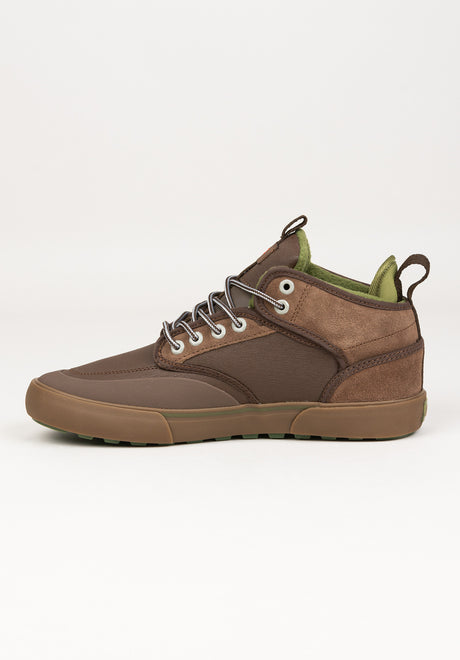 Globe Motley Mid Schuhe Jungs chestnut-olive-summit – Oberansicht