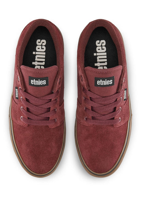 Barge LS burgundy-gum Closeup1