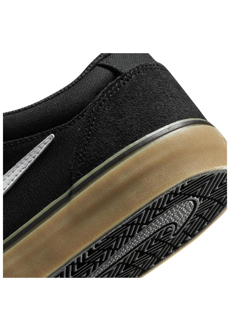 Nike SB Chron 2 Schuhe Jungs black-white-gum – Oberansicht