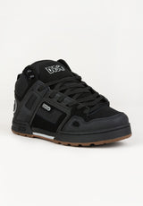 DVS Comanche Boot Schuhe Jungs black-reflective-charcoal-leather – Vorderansicht