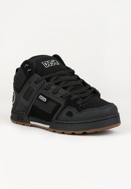 DVS Comanche Boot Schuhe Jungs black-reflective-charcoal-leather – Vorderansicht