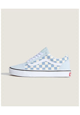 Vans Old Skool Schuhe Mädels checkerboard-dawnmist – Vorderansicht