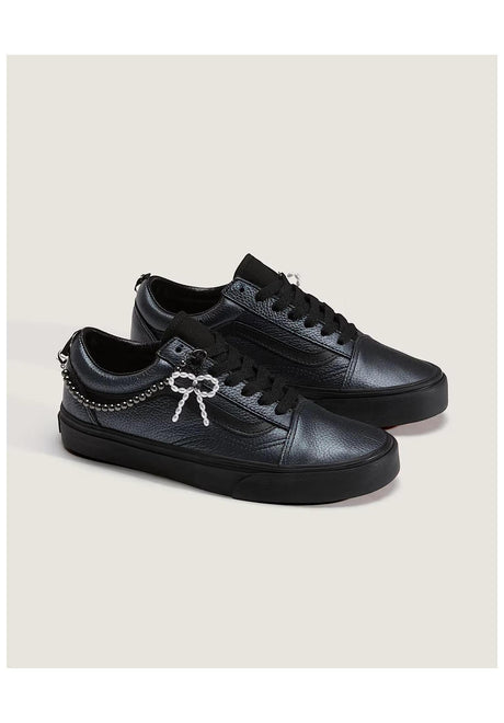 Vans Old Skool Schuhe Mädels metallic-blackout – Rückenansicht