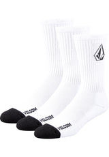 Volcom Full Stone Sock 3Pack Socken white – Vorderansicht