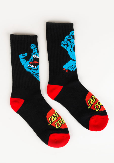 Santa-Cruz Youth Screaming Hand Socken black – Vorderansicht