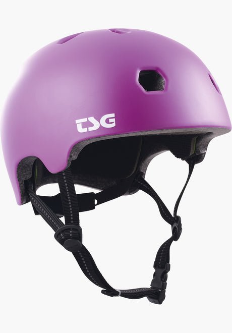 TSG Meta Solid Color Helm satin purple magic – Vorderansicht