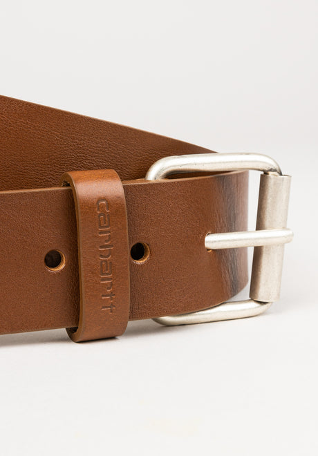 Carhartt WIP Script Gürtel cognac-silver – Rückenansicht