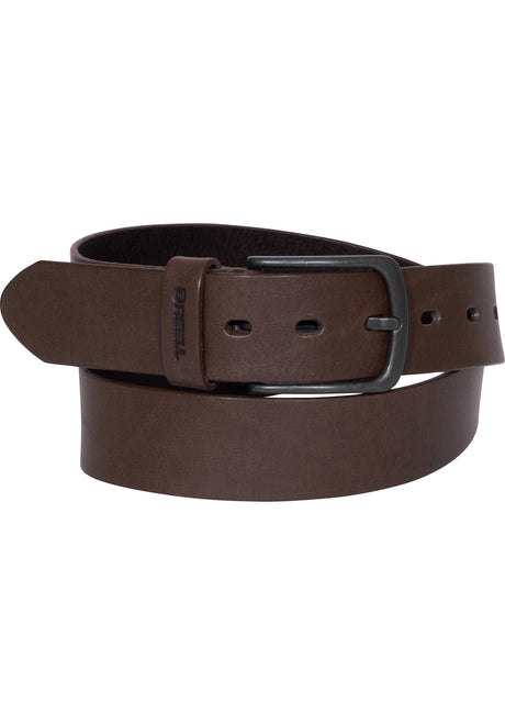 Reell All Black Buckle Gürtel brown – Vorderansicht