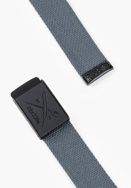 iriedaily Flag Rubber Gürtel anthracite – Rückenansicht