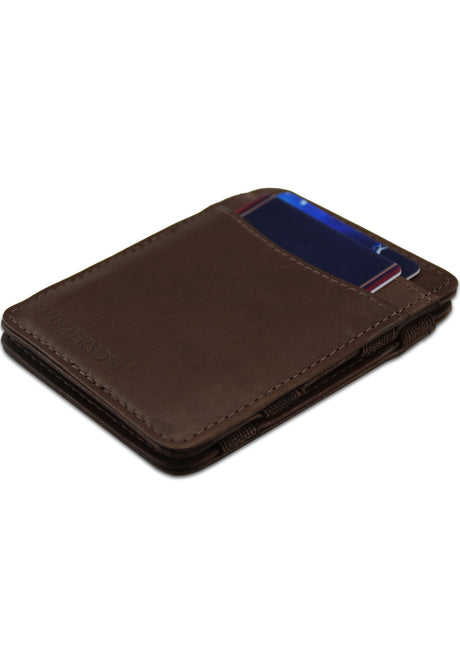 Hunterson Magic Wallet RFID Portemonnaie brown – Detailansicht 1
