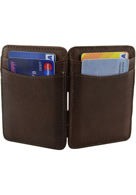 Hunterson Magic Wallet RFID Portemonnaie brown – Seitenansicht