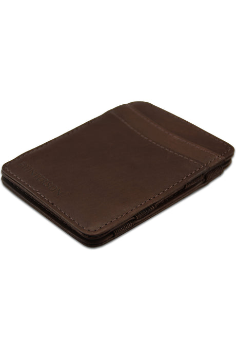 Hunterson Magic Wallet RFID Portemonnaie brown – Vorderansicht