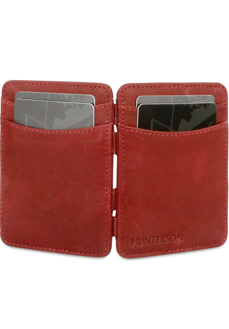 Hunterson Magic Wallet RFID Portemonnaie burgundy – Detailansicht 1