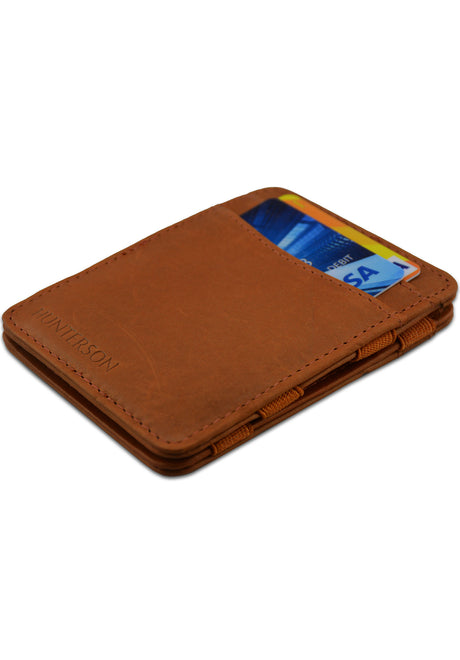 Hunterson Magic Wallet RFID Portemonnaie cognac – Detailansicht 1