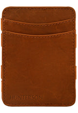 Hunterson Magic Wallet RFID Portemonnaie cognac – Oberansicht