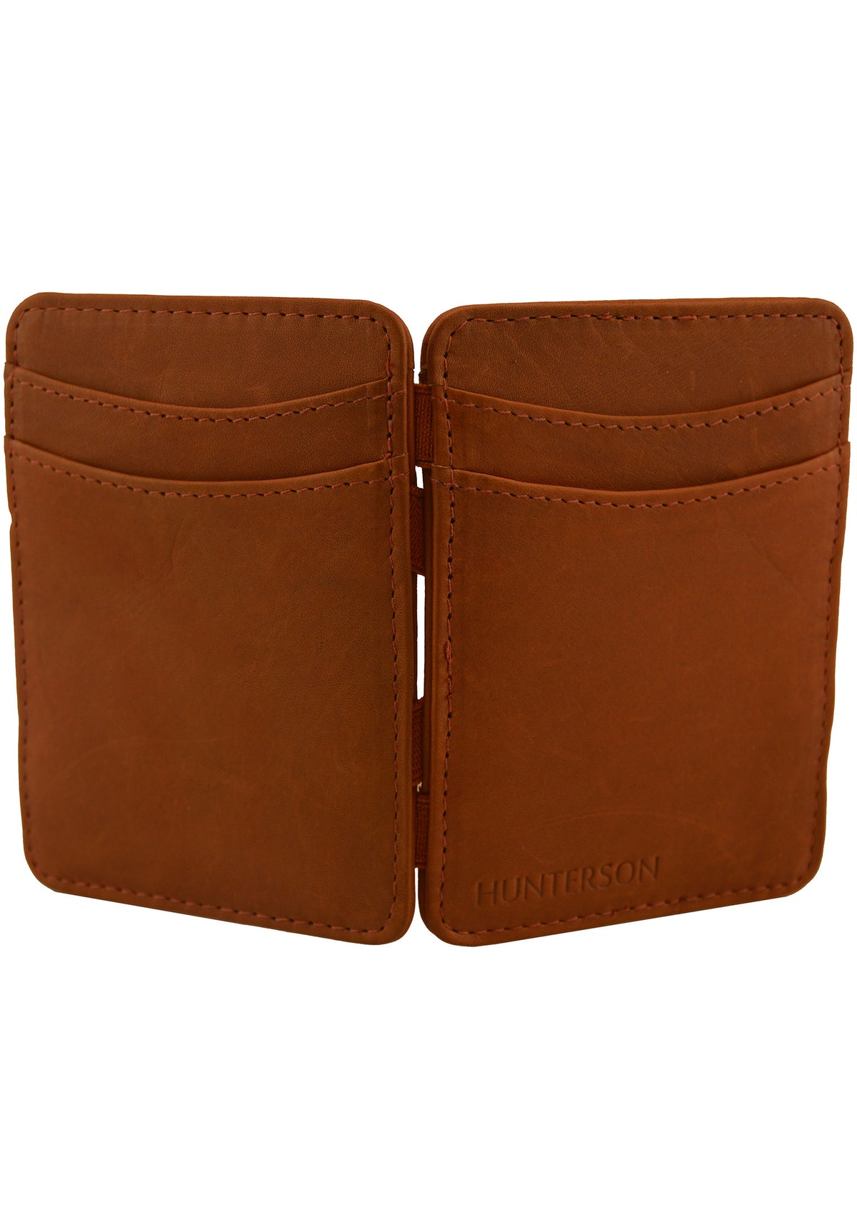 Hunterson Magic Wallet RFID Portemonnaie cognac – Unteransicht