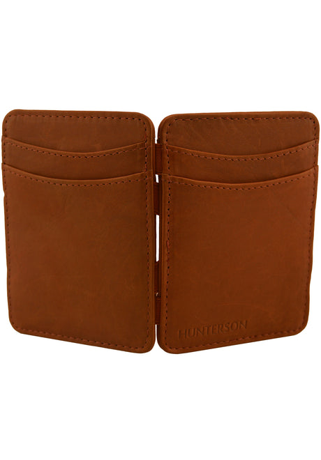Hunterson Magic Wallet RFID Portemonnaie cognac – Unteransicht