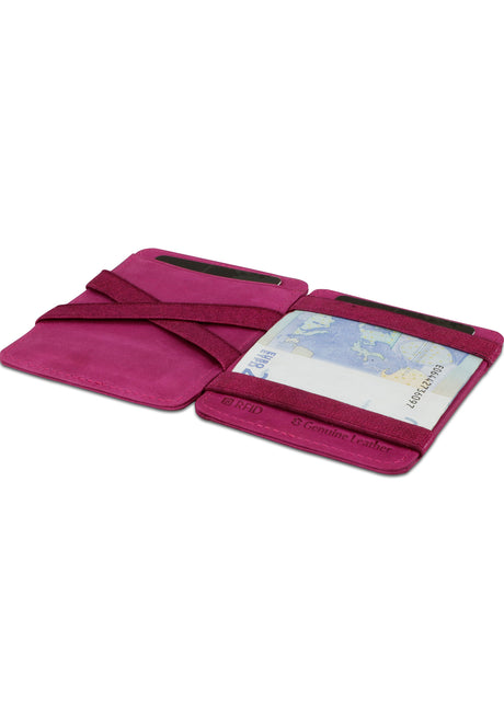 Hunterson Magic Wallet RFID Portemonnaie raspberry – Rückenansicht