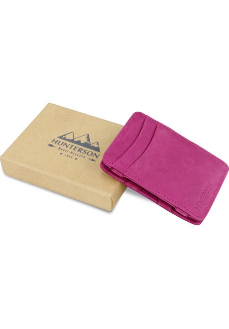 Hunterson Magic Wallet RFID Portemonnaie raspberry – Seitenansicht
