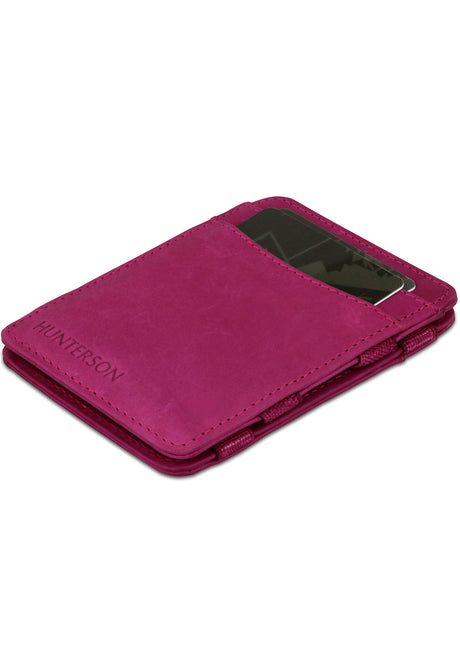 Hunterson Magic Wallet RFID Portemonnaie raspberry – Vorderansicht