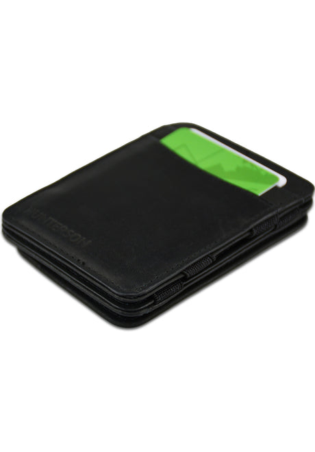 Hunterson Magic Coin Wallet RFID Portemonnaie black – Oberansicht