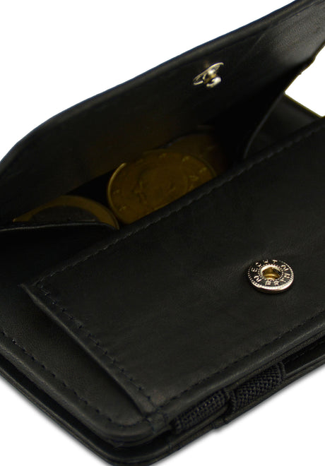 Hunterson Magic Coin Wallet RFID Portemonnaie black – Rückenansicht