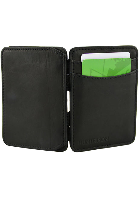 Hunterson Magic Coin Wallet RFID Portemonnaie black – Seitenansicht