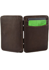 Hunterson Magic Coin Wallet RFID Portemonnaie brown – Unteransicht