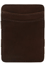 Hunterson Magic Coin Wallet RFID Portemonnaie brown – Vorderansicht