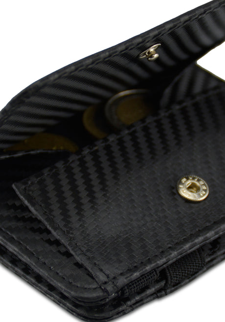 Hunterson Magic Coin Wallet RFID Portemonnaie carbon – Detailansicht 1