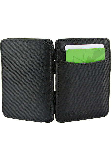 Hunterson Magic Coin Wallet RFID Portemonnaie carbon – Seitenansicht