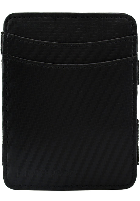 Hunterson Magic Coin Wallet RFID Portemonnaie carbon – Vorderansicht