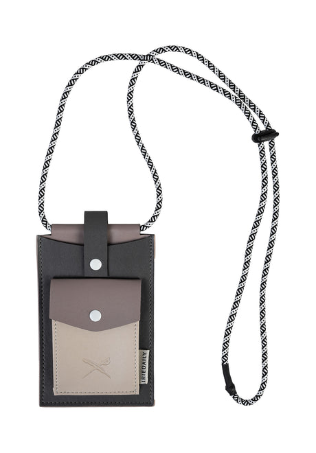 iriedaily Veder Phone Portemonnaie anthracite – Vorderansicht