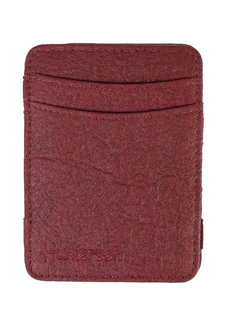 Hunterson Magic Wallet Coin Vegan Portemonnaie mulberry – Vorderansicht
